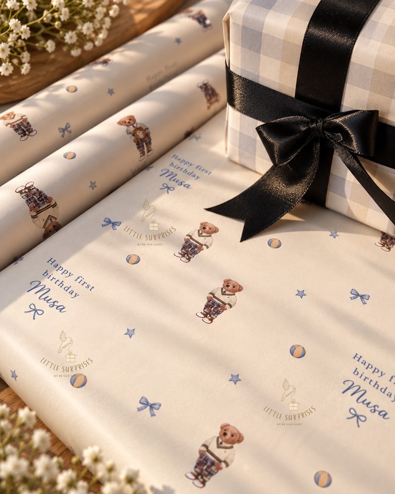Polo Bear Wrapping Paper by Little Surprises